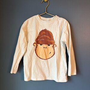 Zara Cream Long Sleeve with Monkey Design